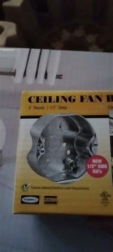 ceiling fan box for installing ceiling fans # electrical # DIY #fan #shortsyoutube