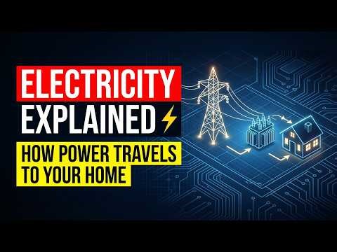 Electricity Explained ⚡ How Power Travels to Your Home