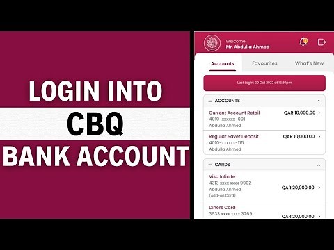 How to Login Commercial Bank of Qatar Online Banking (CBQ Login)