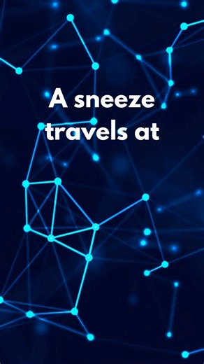A sneeze travels at 100 mph! 勞 Fact 1: Sneezes can project droplets over 20 feet. Fact 2: The speed rivals hurricane winds. Fact 3: Droplets carry thousands of microbes.  Watch the full reel! #sneezefacts #bodyexplosions #smarticlebites #airstreamhealth #microbiology | Smarticle Bites | Facebook