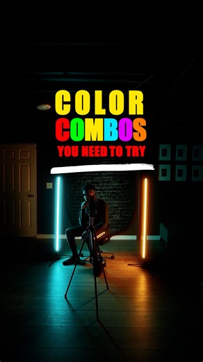 Content Lighting Mentor on Instagram: "Old video, still hits. 🎯 Color combos don’t expire — which one would you use in your next lighting setup? 👀👇 This video shows 4 different color combos, but I can’t decide between orange & teal and red & blue 😩 Those are always my go-tos for cinematic lighting. #compare #lighting #cinematic #videography #photography"