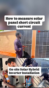How to test a solar panel’s short circuit current. #solarpanels #shortcircuit #current #jinkosolar | Gideon Aghahowa