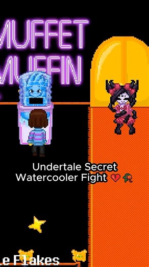 Secret Watercooler Fight in Undertale #undertale #deltarune #gaming