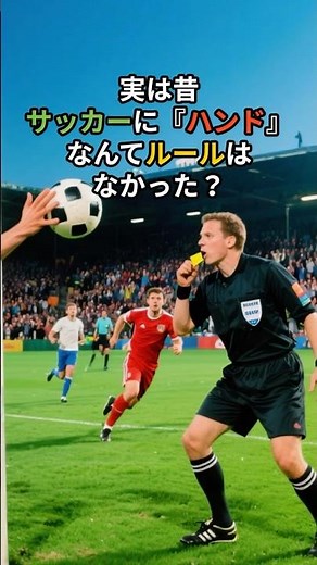 実は昔 サッカーに『ハンド』 なんてルールは なかった？#サッカー #ハンド #サッカー雑学 #サッカーの歴史 #ルール解説
