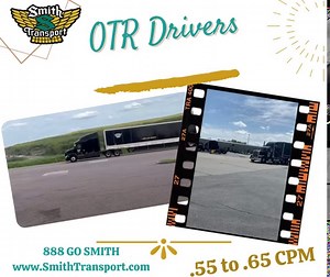 Smith Transport, Roaring Spring, PA with terminal locations in VA, NC, GA, IN, OH, TN, WI, and PA. Terminals have SAFE parking, FREE laundry, CLEAN showers, break room areas, maintenance, fuel, wash bays, and more! Per diem, pet policy, passenger program, benefits, 401k, Peterbilt 579 & 389 models. Paid 2.5-day orientation. Call 888-GO-SMITH. or apply at www.SmithTransport.com | Smith Transport