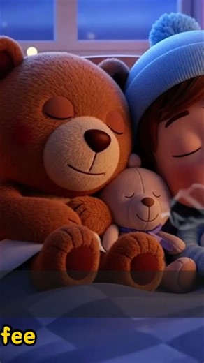 Cozy & Cuddly Time 🧸🌙 Gentle Bedtime Song for Kids | HappyTinyTunes #Shorts