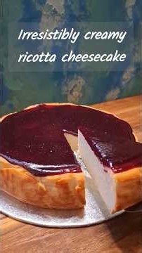 Light and fluffy Ricotta Cheesecake