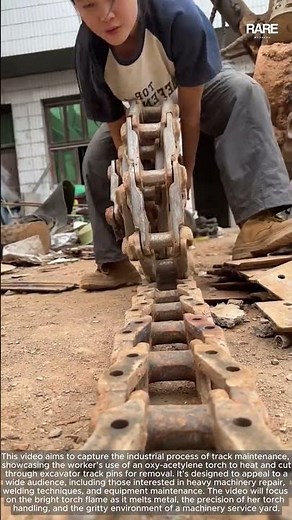 Excavator Track Repair: Removing and Reinstalling the Broken Parts