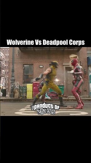 Wolverine vs Deadpool Corps ⚔️ #deadpool #wolverine #madonna #marvel #movie