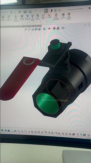 Ball Valve Design in SolidWorks 🔩 | CAD Skills in Action! #Shorts