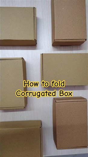 How to Fold a Corrugated Box | Gift Packaging | Quick Guide