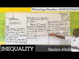 The Concept Of Inequality | Definition, Symbol,Properties,Examples | Well Explained | Mathematics