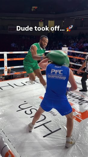 Pillow Fight Championship on Instagram: "LIFTOFF! @ojrose_ launched into the air against @bdavve during @hushblankets Presents Pillow Fight Championship. #pillow #fight #sports #boxing #mma"