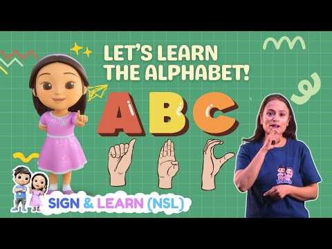 ABCD Alphabet Song 🔤 | Nepali Kids Song with Sign Language | Learn ABC with NSL | Rivu and Friends