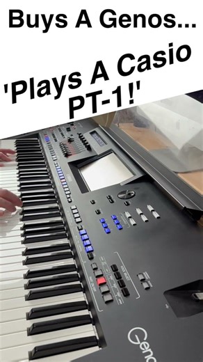 Buys A Genos...Plays A Casio PT1 #yamahagenos #casio #casiopt1