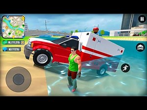 Ambulance Police Car and Helicopter Flying in Open World Simulator #2 - Android Gameplay