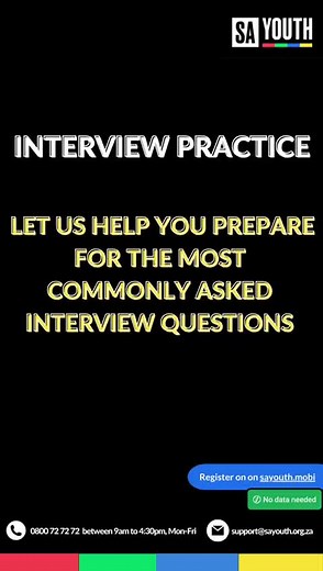 #interviewtips #interviewquestions #SAYouth #Work4Work #sayouthmobi #ownyourfuture #trendtiktok #mnikechallenge #