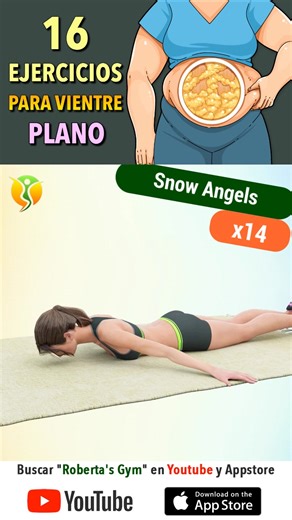 ¡Rutina con 16 ejercicios potentes para eliminar la grasa del vientre más rápido, incluso haciendo ejercicio en casa! Estos movimientos te harán trabajar los abdominales para eliminar el exceso de grasa y tonificar estos músculos, ¡para que alcances tu objetivo de tener un vientre plano y súper tonificado! https://youtu.be/L99bJNZg-nQ ¡Buena suerte y sigue haciendo ejercicio! 💪❤️ | Roberta's Gym Español