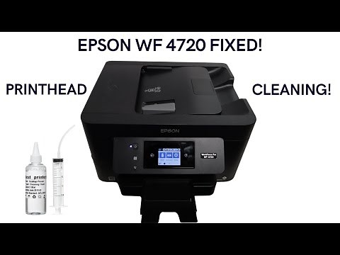 Epson WF 4720 Fixed Unclogged/Cleaned Printhead!