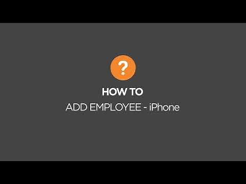 Adding an employee to busybusy for iOS