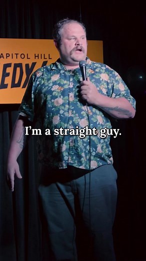 I'm straight.......but not narrow......... I'm a little nervous putting this bit out into the 🌎 but also I don't care? Shout out to Brent James Driscoll for getting this footage of me at the grand opening of Comedy/Bar on Capitol Hill #standupcomedian #recovery #standup