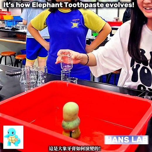 The Evolution of Elephant Toothpaste #ChemistryExperiment #CampusLife