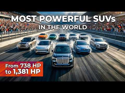 Most Powerful SUV in the World 2026 - From 738 HP to 1,381 HP