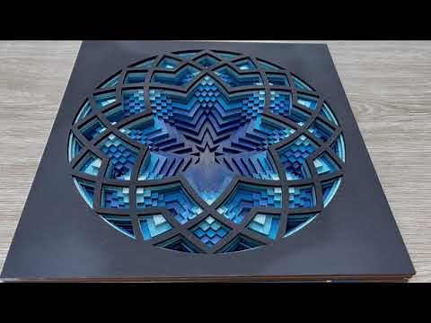 Multilayer Mandala DXF file for Laser Cut and CNC