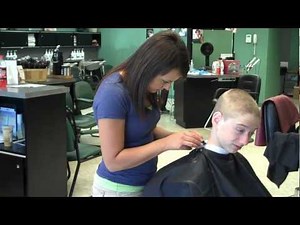 Hunter Gets A Buzzcut 2010