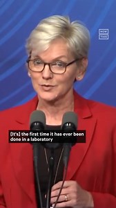 18K views · 134 reactions | Energy Sec. Jennifer Granholm announced a significant breakthrough for fusion energy, which could have massive implications for the possibility of unlimited clean energy in the coming years | NowThis | Facebook