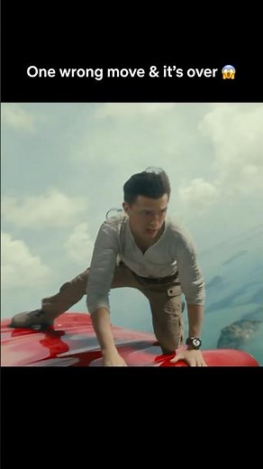 #TomHolland’s MIND BLOWING Stunt 🤯 | #Uncharted #ActionAdventure