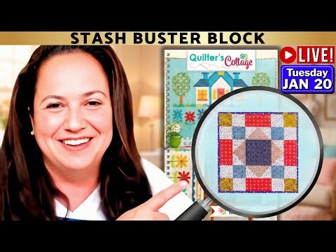 Use Your Fabric Scraps | How To Sew Stash Buster Block | Quilter’s Cottage Quilt - GCMS 01-20 #178