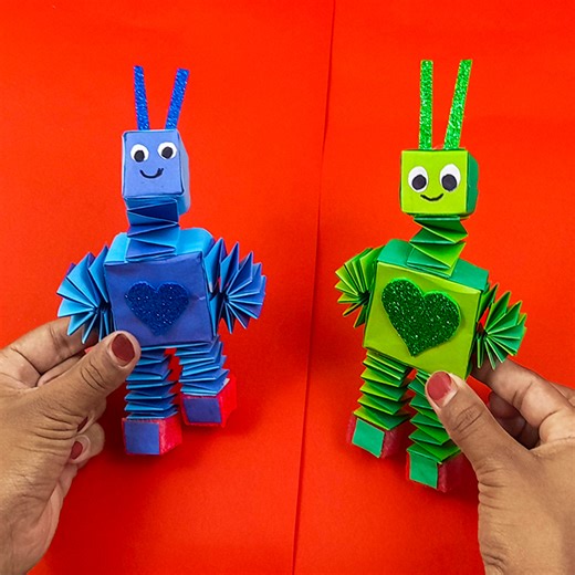 Paper Robot- How To Make Moving Paper ROBOT | Rana Craft