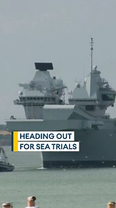 150K views · 2.4K reactions | She's off! HMS Queen Elizabeth has set sail from Portsmouth to test her new upgrades⚙️ A dry dock in Rosyth awaits her for the second phase of her overhaul ✨ | Forces News | Facebook