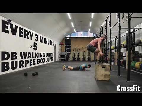 Lunges, Burpee Box Jumps WOD Demo: 221129