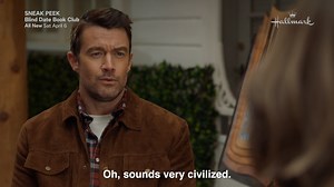 Will the rules of Meg's (Erin Krakow) book club deter or inspire determined author Graham (Robert Buckley)? Find out in this sneak peek at Saturday's all new "Blind Date Book Club"! | Hallmark Channel
