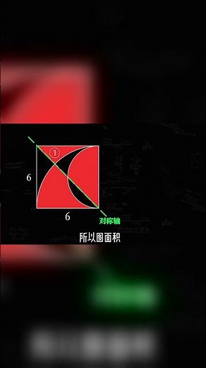 掌握「對稱軸原理」，再刁鑽的不規則圖形也能求面積 #數學思維 #數學啟蒙 #小升初數學 #小學奧數
