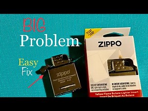 BIG Problem With Zippo Yellow/Soft Flame Butane Insert But Its An Easy Fix