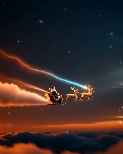 31K views · 1.5K reactions | Santa Claus soaring across a star-filled midnight sky ❄ #SantaCruz #Christmas #holidayseason | Halloween Just Halloween | Facebook