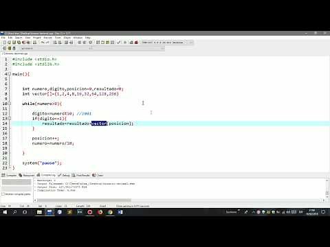 CONVERTIR NUMEROS BINARIOS A DECIMAL PROGRAMA EN C++