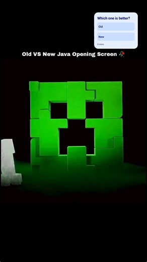 Old VS New Java Opening Screen 🥀 #minecraft #viral #shorts #mcpe #ytshorts #viralshorts #java #edit