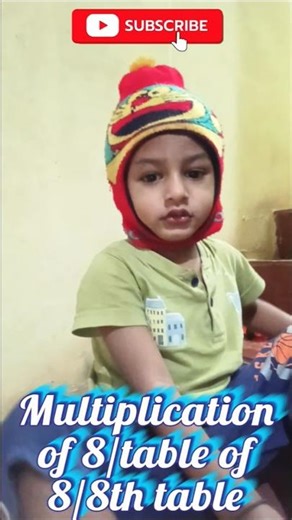 Multiplication of 8/ table of 8 /8th table#trending #ytshorts #viral