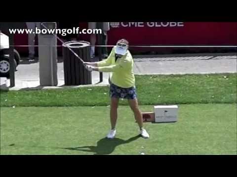 Annika Sorenstam driver swing in slow motion