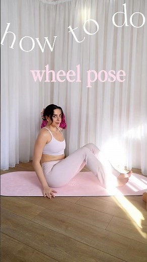 Wheel pose for beginners! How to do it step by step? #yoga #wheelpose