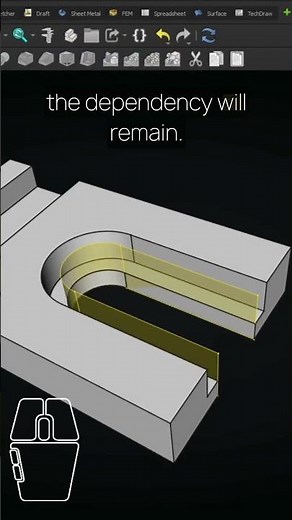 🌟 FreeCAD Shape Binder - Milled Block - FreeCAD Threaded Hole - FreeCAD Hole Tutorial | #Shorts