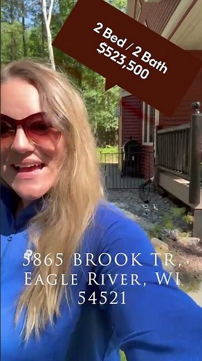 Wisconsin Home for Sale! 5865 BROOK TR, Eagle River, WI #realestate #realtor