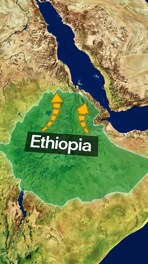 Why Ethiopia Might Invade Eritrea #conflict #power #map #history #conquest #demographics #china #geography #ytshorts #ethiopia #eritrea #strength #ocean #border #army #war #africa #future #politics