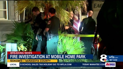 Mobile home catches fire in Nokomis early Tuesday morning