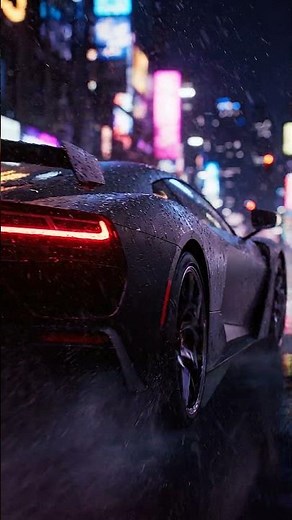 Ultra Realistic Cyberpunk Car Drive in Rain | 4K Cinematic Shorts