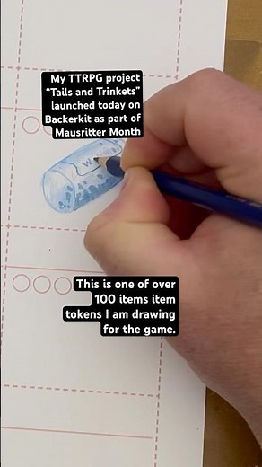 If you like DnD and cute animals, check out Mausritter. It is a rules-lite TTRPG. #ttrpg #games